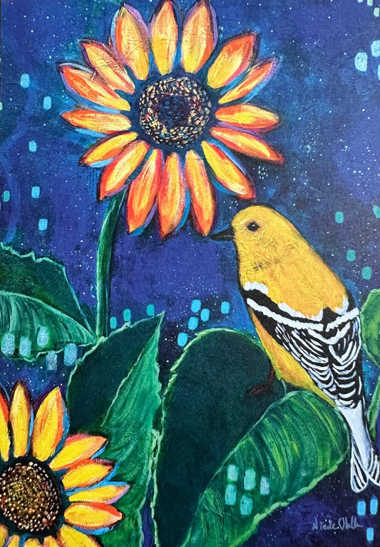 Seeds of Love at Twilight - greeting card
