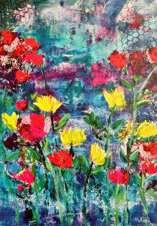 Blooming - greeting card